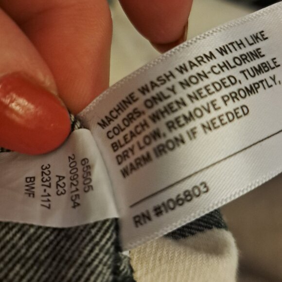 DULUTH Women's Buffalo Plaid Check Black Off White Flannel Cotton Shirt Sz XL - Picture 10 of 10